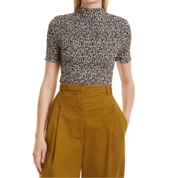 Proenza Schouler White Label Micro Floral Smocked Top Women's - Picture 4 of 10